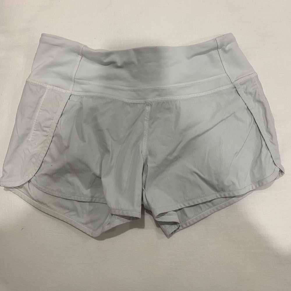White size 4 lululemon shorts